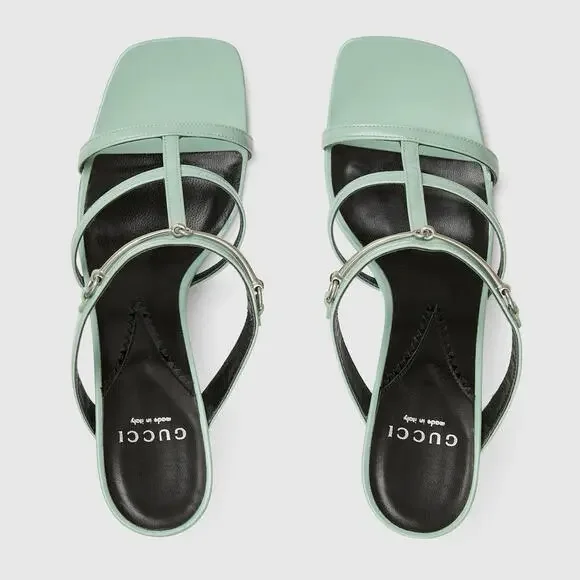 BNWT Gucci Women's Slim Horsebit Slide Sandals Size US $9901